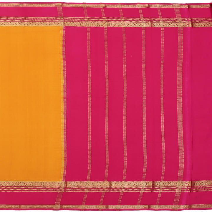 Kuberan yellow with red Mysore Silk Saree