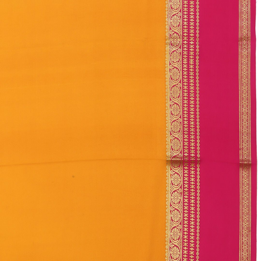 Kuberan yellow with red Mysore Silk Saree