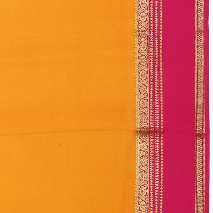 Kuberan yellow with red Mysore Silk Saree