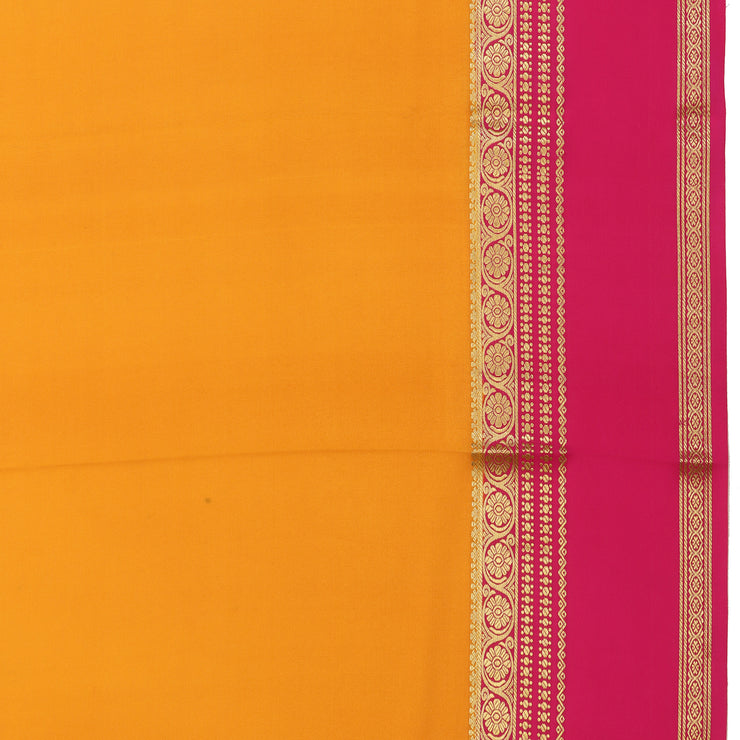 Kuberan yellow with red Mysore Silk Saree