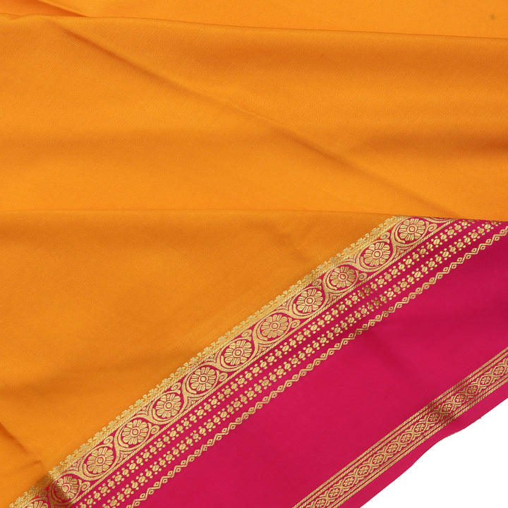 Kuberan yellow with red Mysore Silk Saree