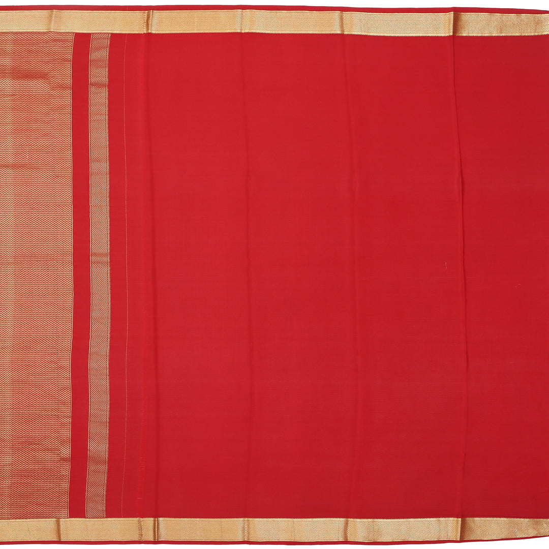 Kuberan coffee brown with red Mysore Silk Saree