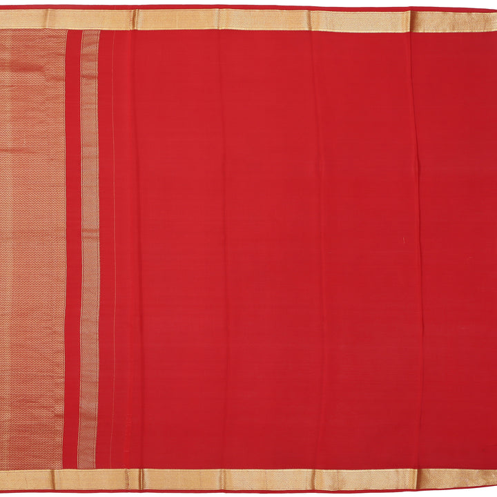 Kuberan coffee brown with red Mysore Silk Saree