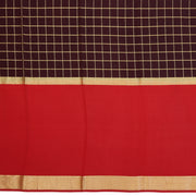 Kuberan coffee brown with red Mysore Silk Saree