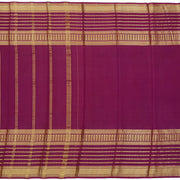 Kuberan SKY BLUE with maroon wine kalamkari Mysore Silk Saree