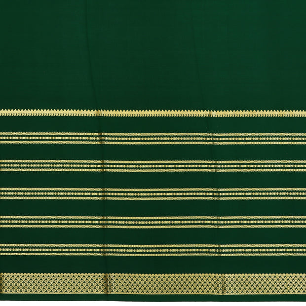 Kuberan bottle green Mysore Silk Saree