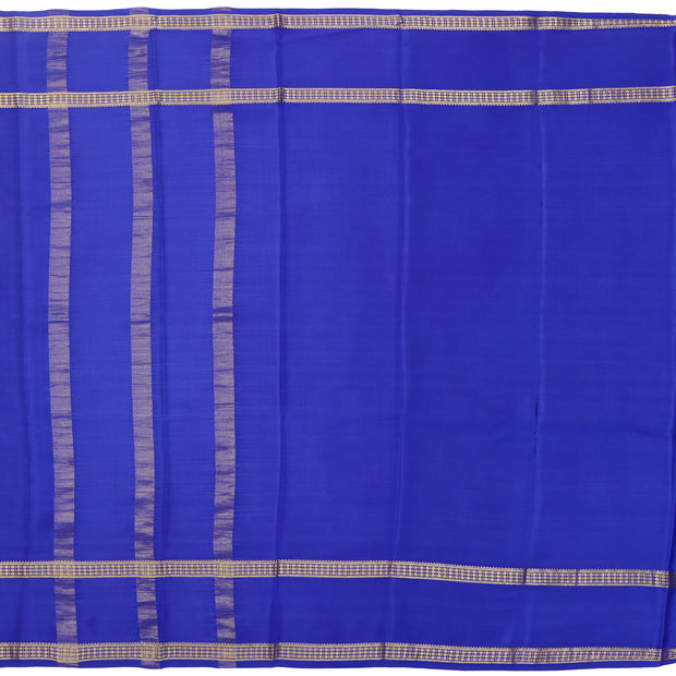 Kuberan sky blue with blue Mysore Silk Saree
