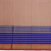 Kuberan peach & blue with red border Mysore Silk Saree