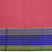 Kuberan peach & blue with green border Mysore Silk Saree