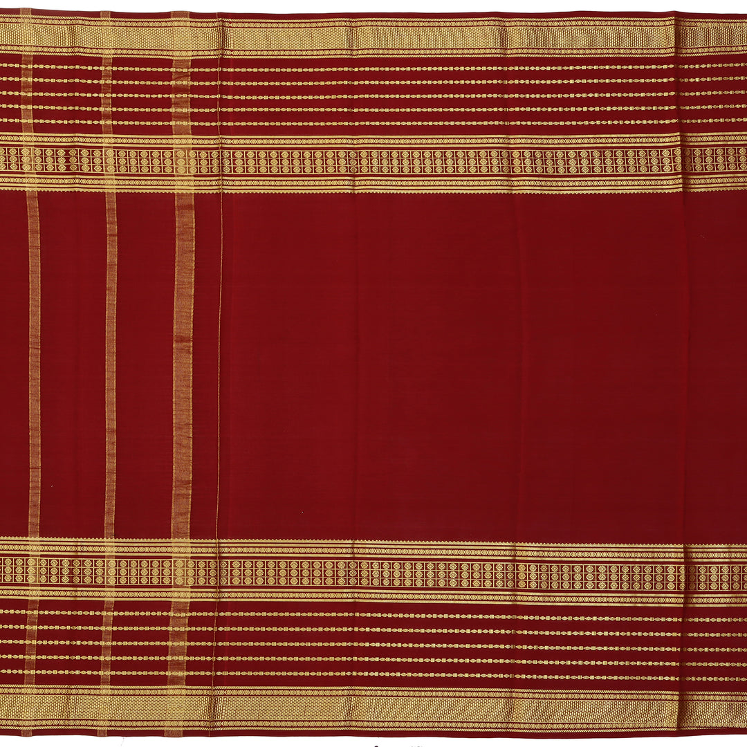 Kuberan green with maroon  Mysore Silk Saree