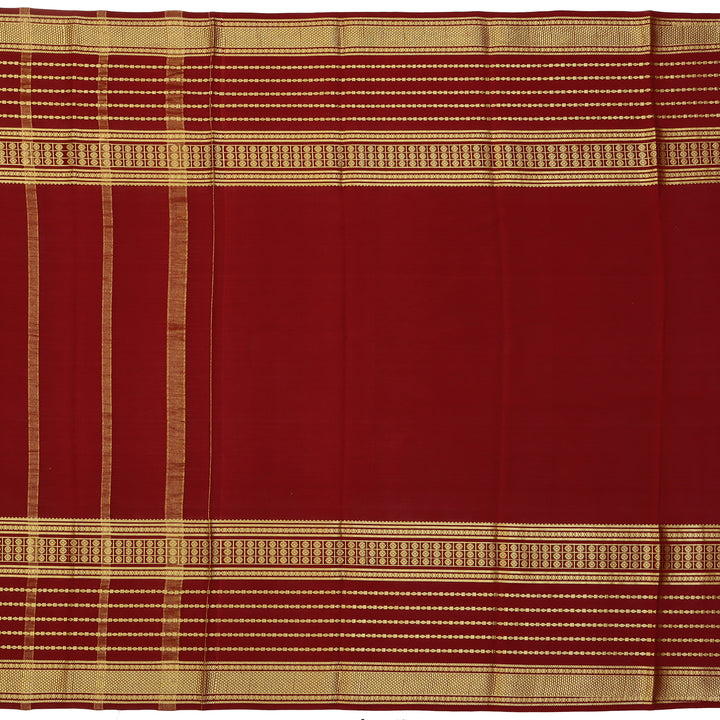 Kuberan green with maroon  Mysore Silk Saree