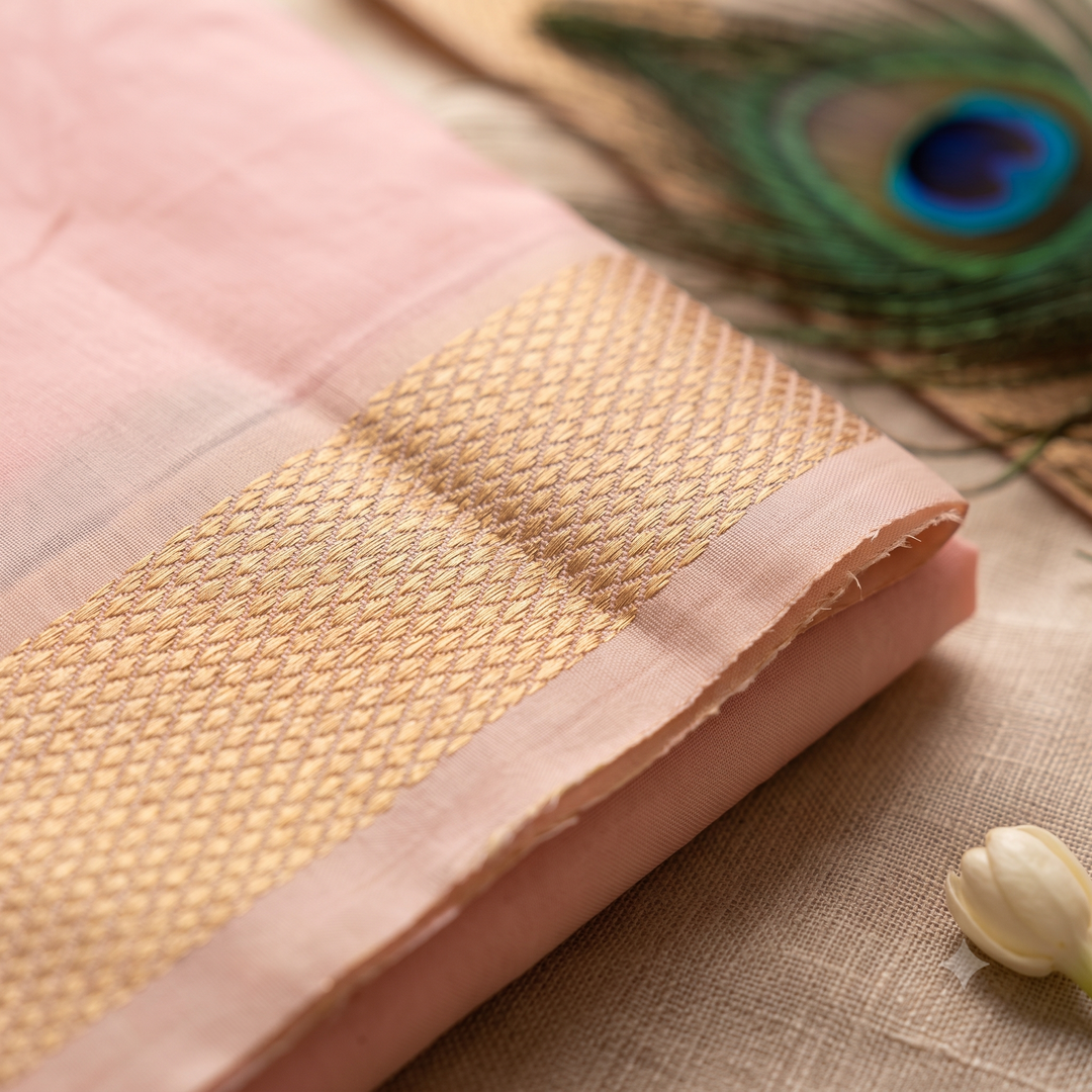 Kuberan Baby Pink Mix Silk Dhoti