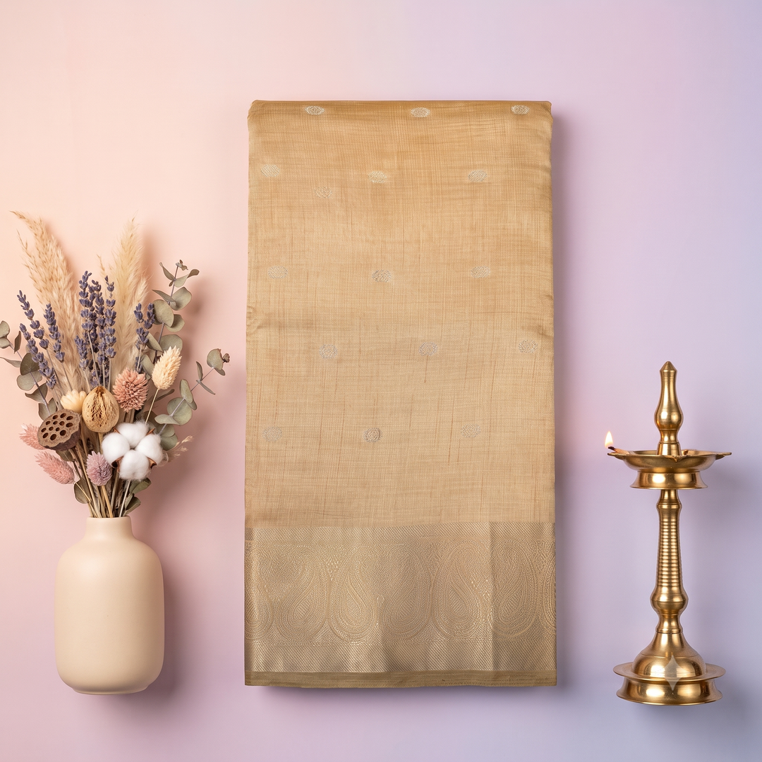 KUBERAN ANTIQUE GOLD RAW SILK SAREE
