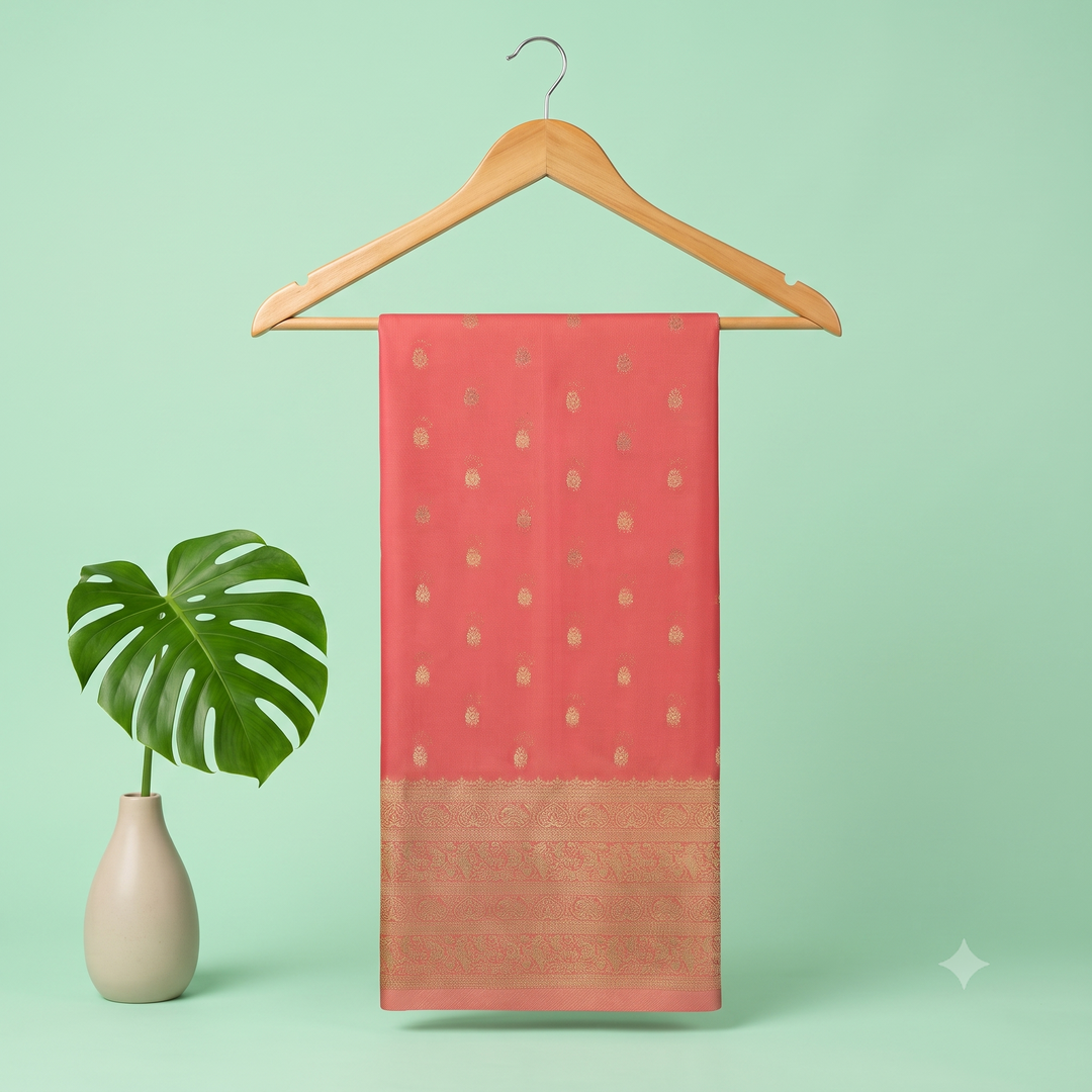 KUBERAN PINK CHIFFON SAREE