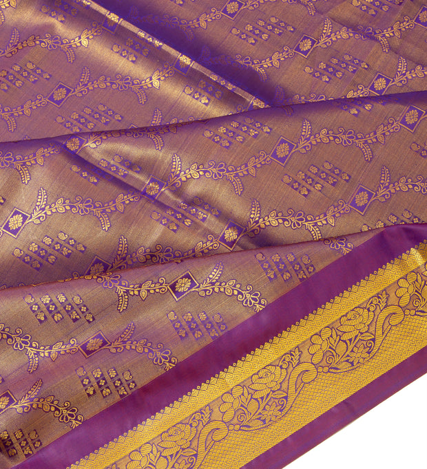 Kuberan Dark Purple Ponnadai Shawl