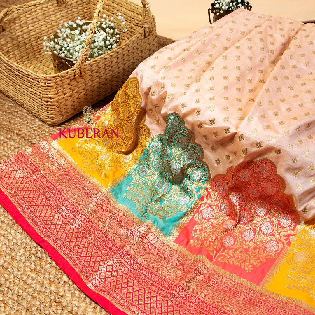 Kuberan Light Peach Saree