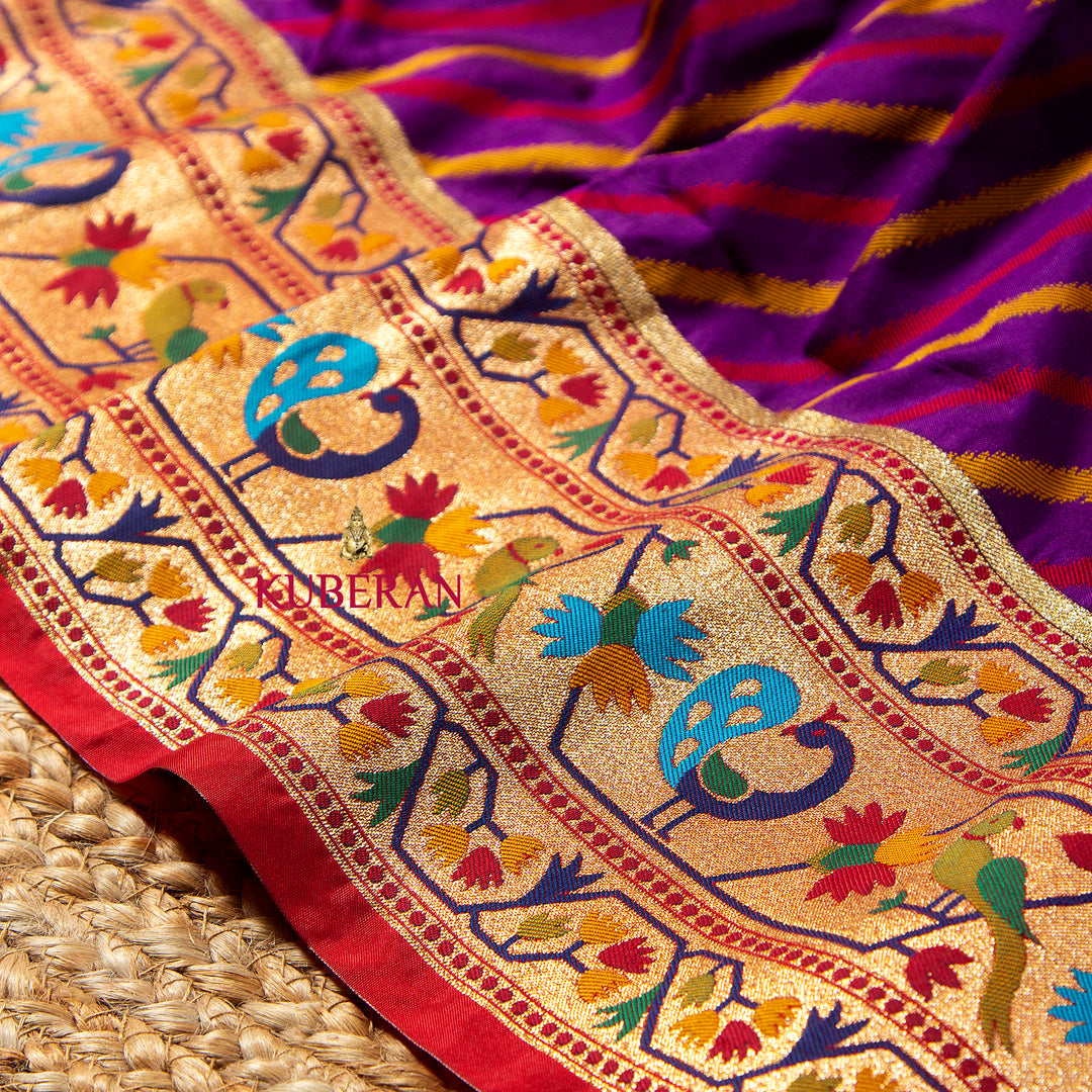 Kuberan Royal Purple Patola Saree