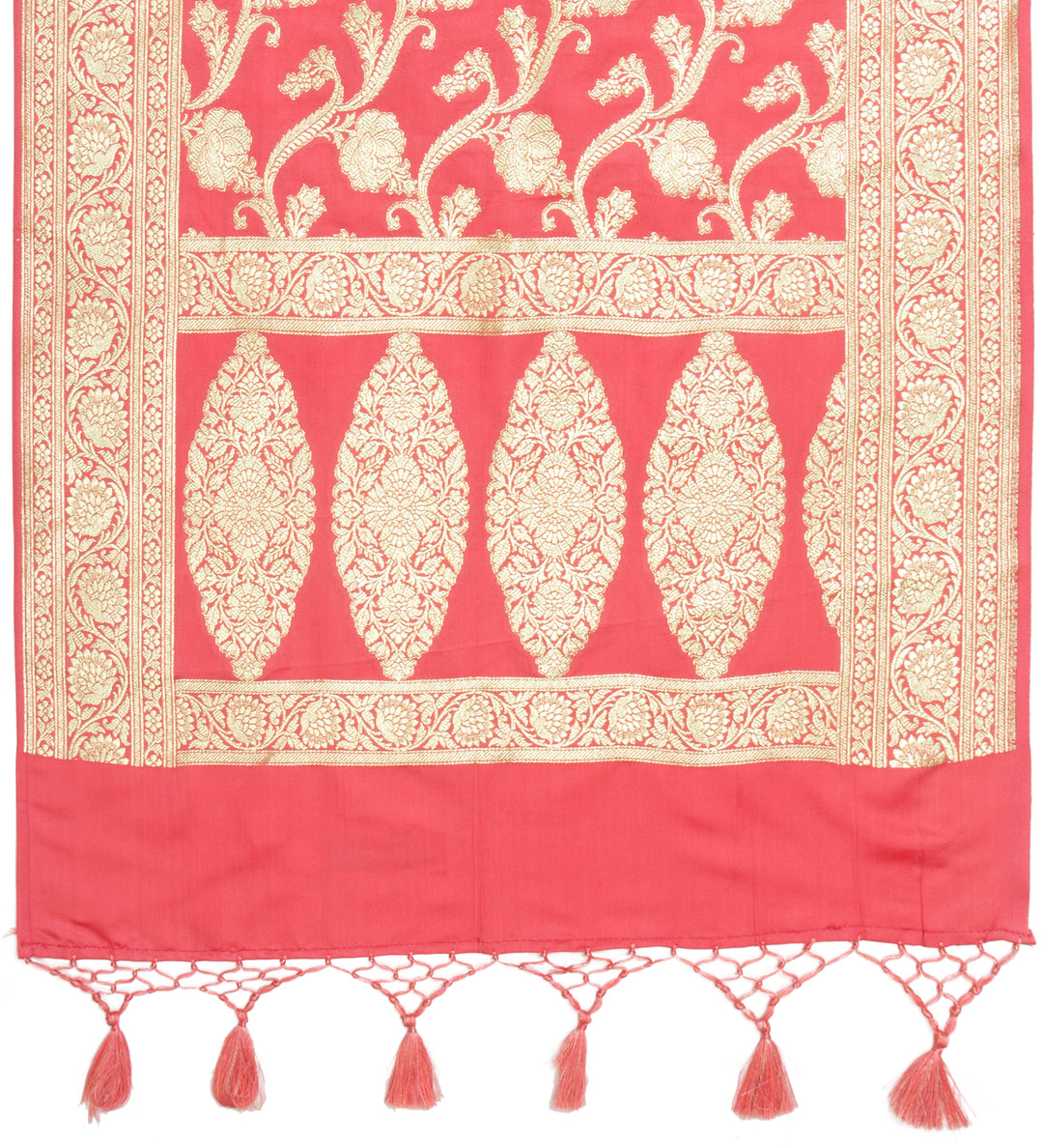 Kuberan Coral Pink Ponnadai Shawl