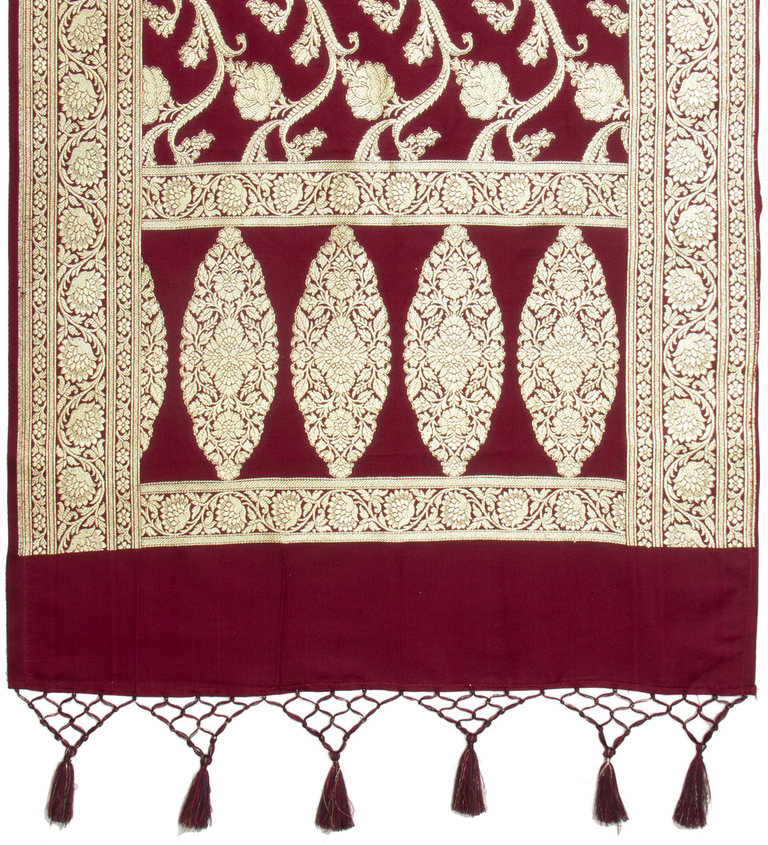 Kuberan Maroon Ponnadai Shawl
