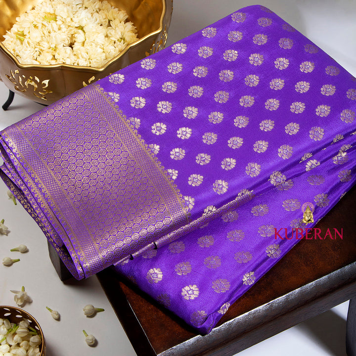 Kuberan Purple Mysore Silk Saree