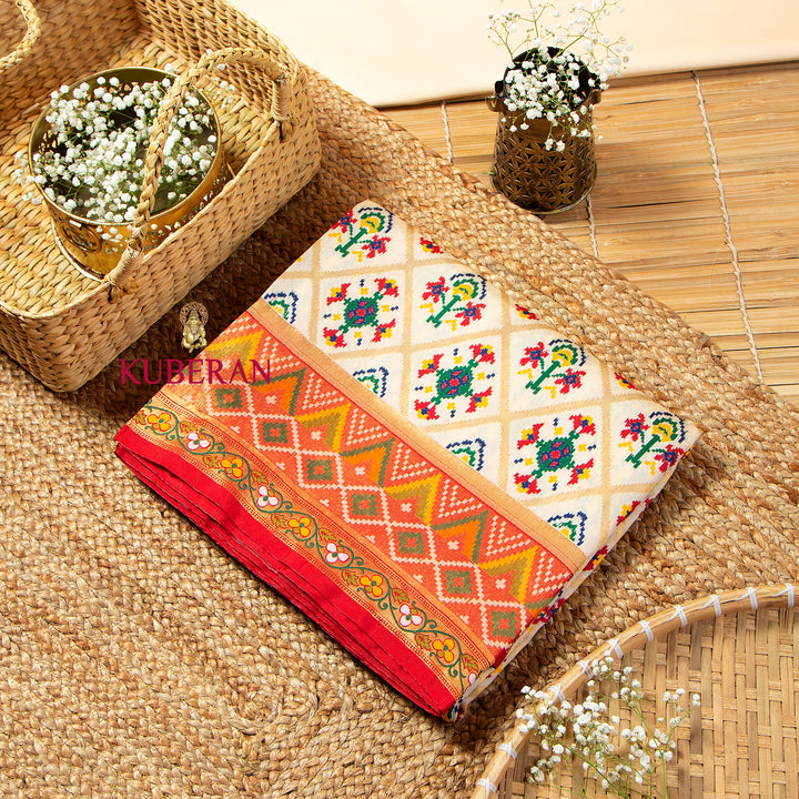 Kuberan Portland Orange Saree