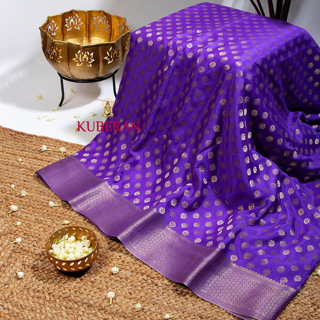 Kuberan Purple Mysore Silk Saree