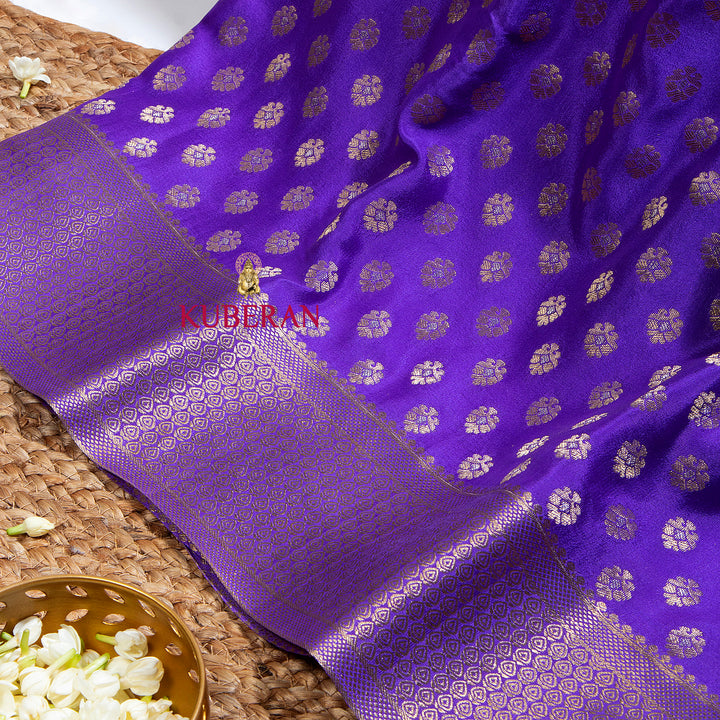 Kuberan Purple Mysore Silk Saree