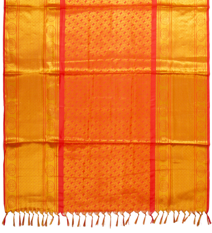 Kuberan Ruby Red Ponnadai Shawl