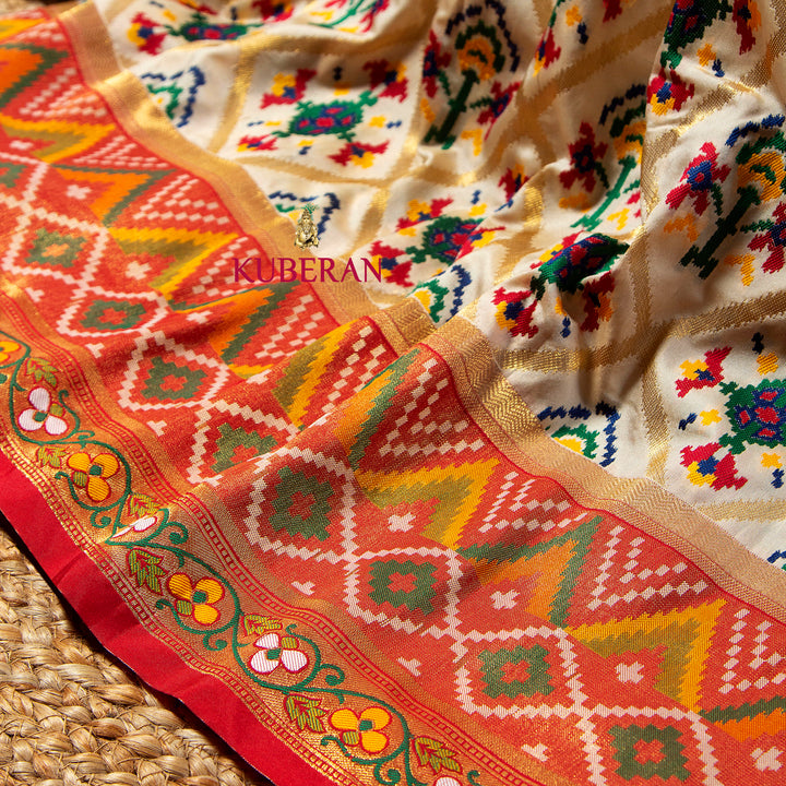 Kuberan Portland Orange Saree