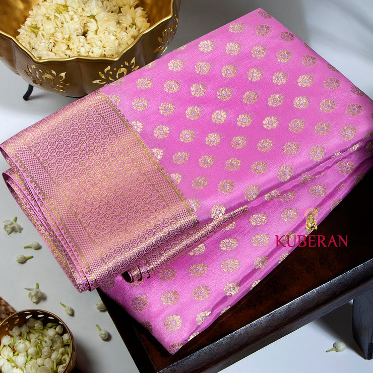 Kuberan Pink Mysore Silk Saree