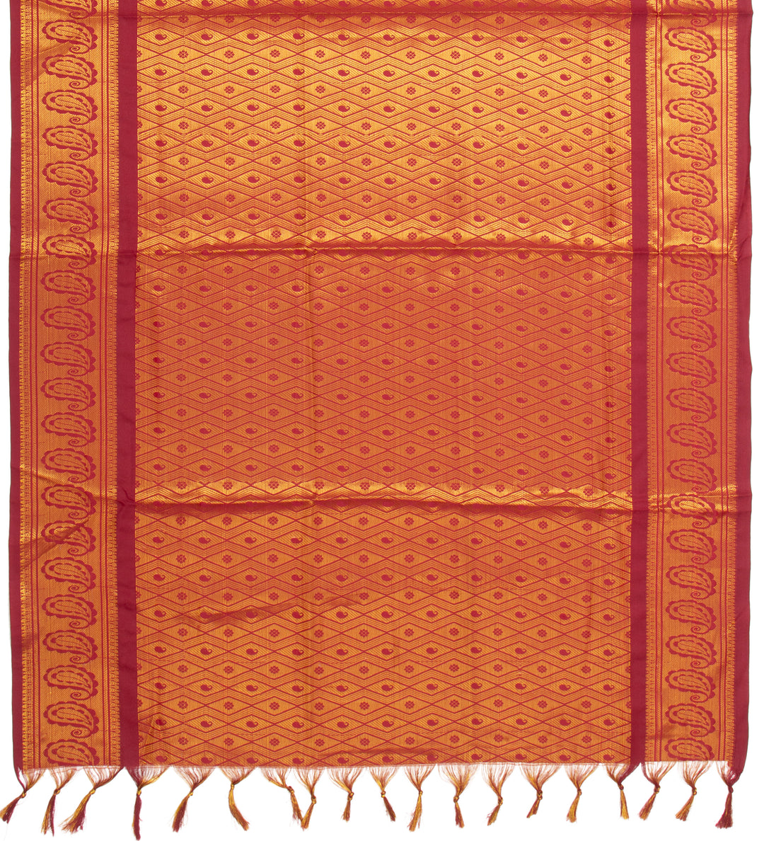 Kuberan Dark Red Ponnadai Shawl