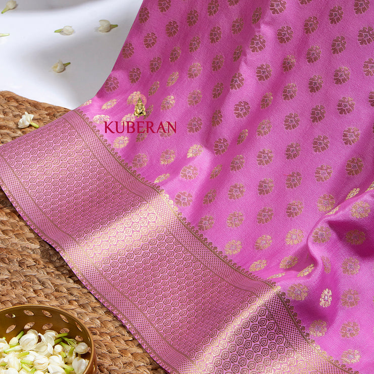 Kuberan Pink Mysore Silk Saree