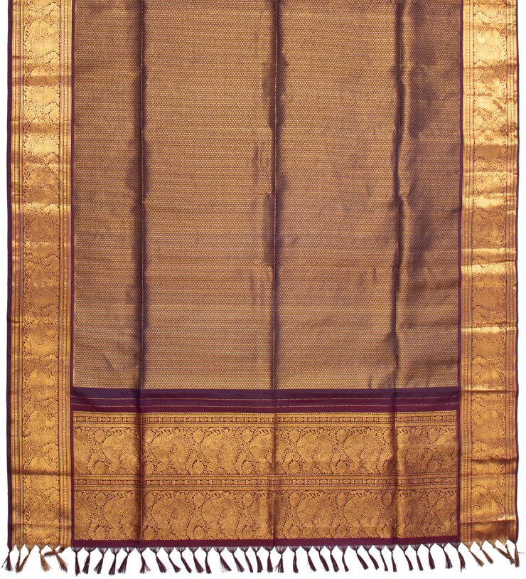 Kuberan Copper Brown Ponnadai Shawl