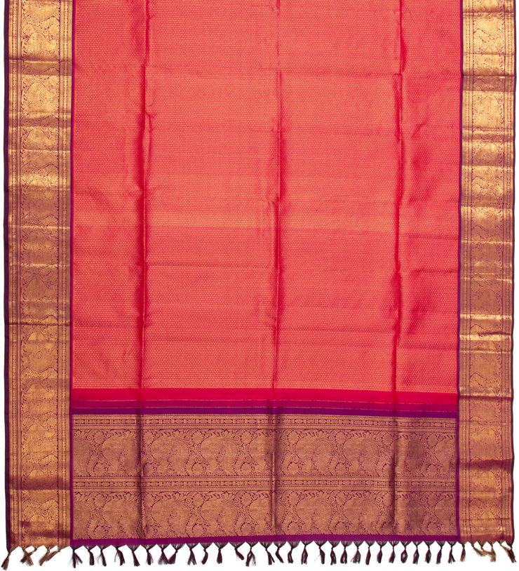 Kuberan Red Ponnadai Shawl