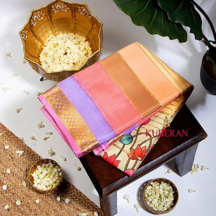 Kuberan 3D Kalamkari Mysore Silk Saree