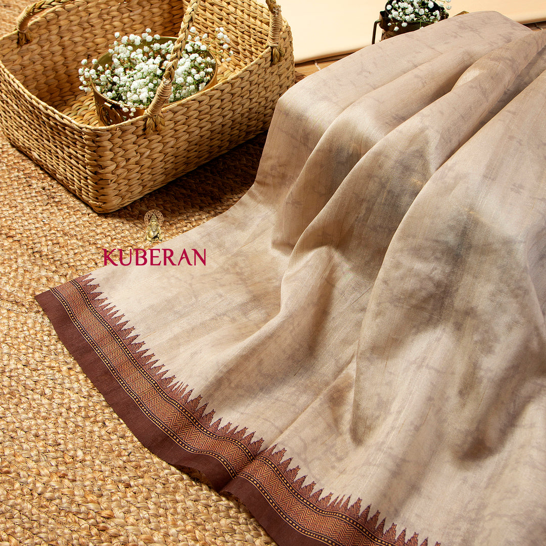 Kuberan Pearl Bush Kalamkari Saree