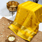 Kuberan Mikado Yellow Mysore Silk Saree