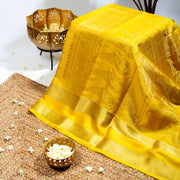 Kuberan Mikado Yellow Mysore Silk Saree