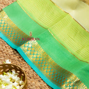 Kuberan Pastel Green Mysore Silk Saree