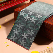 Kuberan SILVER GREEN  Kanchivaram Saree