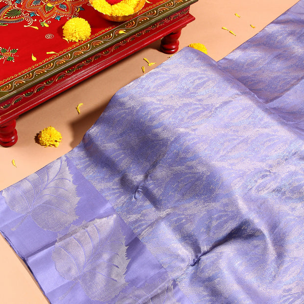 Kuberan lavender Kanchivaram Saree