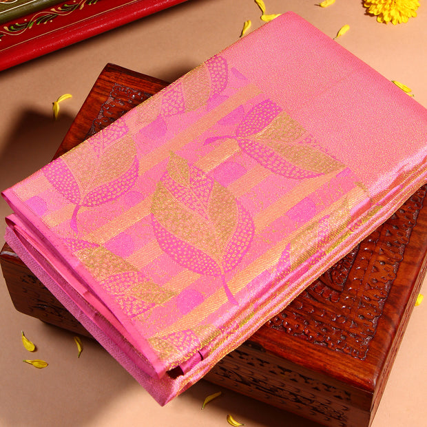 Kuberan Rosy Pink Kanchivaram Saree