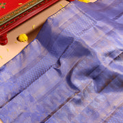 Kuberan gold with lavender Kanchivaram Saree