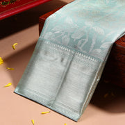 Kuberan Aqua blue Kanchivaram Saree