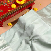 Kuberan Aqua blue Kanchivaram Saree