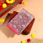 Kuberan Pinkish Brown Kanchivaram Saree