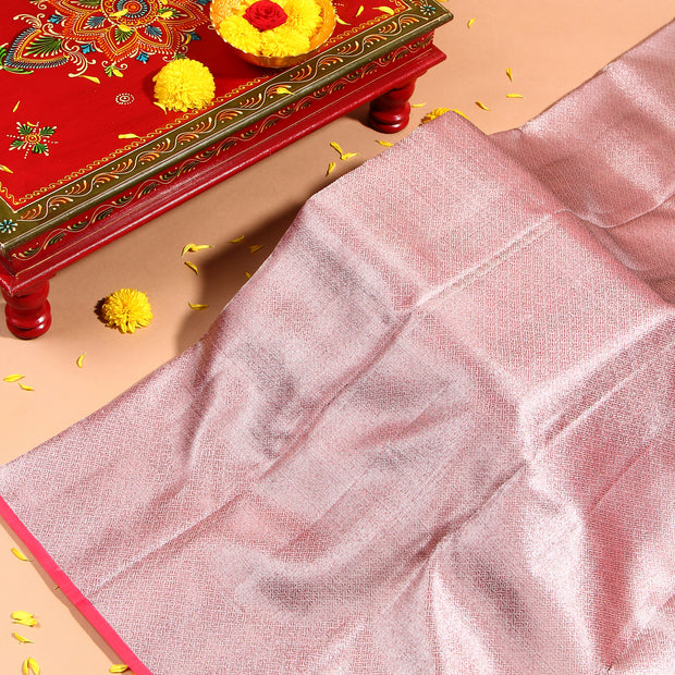 Kuberan Pinkish Brown Kanchivaram Saree