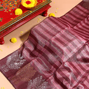 Kuberan plum wine Kanchivaram Saree