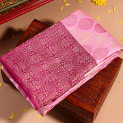 Kuberan baby pink Kanchivaram Saree