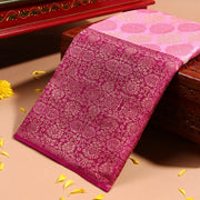 Kuberan baby pink Kanchivaram Saree